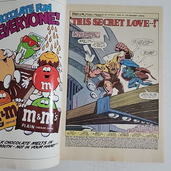 The Mighty Thor #383 Marvel 1987 Secret Wars - EXCELLENT CONDITION- DOCTOR DOOM! - Picture 6 of 12